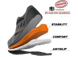 Zapato Giasco Panarea S1P SRC, piel serraje y malla transpirable, tecnología 3Hybrid, pu 3 densidades, inserto antitorsión.
