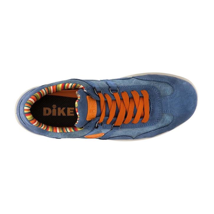 Zapato Dike Raving Racy, piel flor azul puntera Aluforce, plantilla Highsafetex, S3.