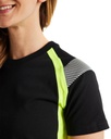 Camiseta femenina Blaklader 3402 m/corta de visibilidad mejorada, 100% algodón + parte alta visibilidad 100% poliester, bandas segmentadas