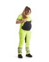 Pantalones laborales stretch para embarazada Blaklader 7100 de alta visibilidad, multibolsillos, alojamiento para rodilleras.