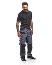 Pantalón artesano bicolor Blaklader 15041860, 65% poliéster, 35% algodón 300 gr. Rodillas y bolsillos traseros reforzados con CORDURA®