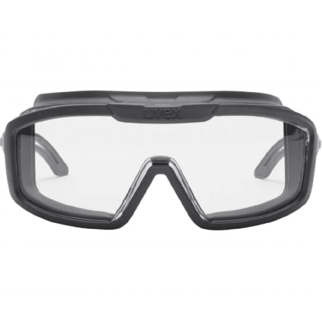 Gafas Uvex i-guard planet de patillas, material biológico y reciclado, con patillas y certificada para protección de líquidos y polvo grueso