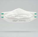 Mascarilla FFP3 plegable con válvula BLS Zer0 033 Flat,  tres solapas de alta protección y baja resistencia respiratoria con lámina protectora