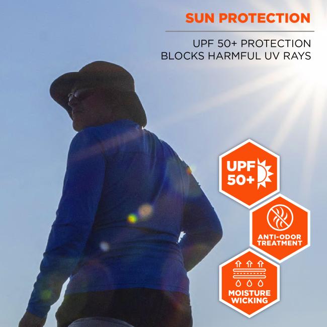 Sombrero de refrigeración Ergodyne Chill-its 8939, protección solar UPF50+, enfriamiento por evaporación para un alivio fresco en los días calurosos