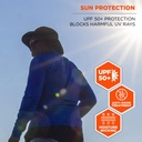 Sombrero de refrigeración Ergodyne Chill-its 8939, protección solar UPF50+, enfriamiento por evaporación para un alivio fresco en los días calurosos