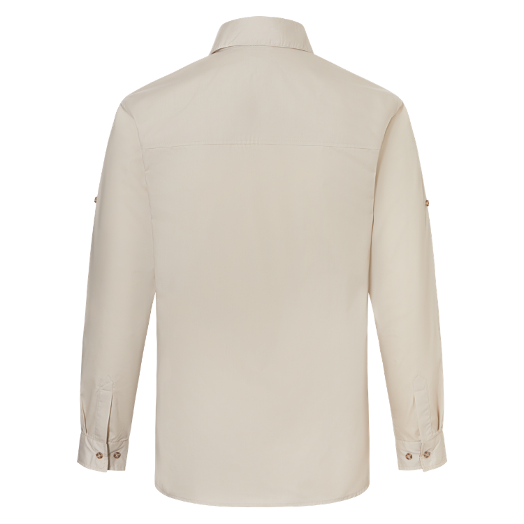 Camisa Rovince Desert diseño para hombre con tratamiento repelente de insectos permanente, hasta 100 lavados, NEN-8333 EN17487, UV50, 50% Polyester - 50% Cotton.