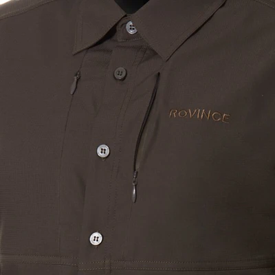 Camisa Rovince Savanna Stretch Men, elástica en 4 direcciones, tejido transpirable y de secado rápido, mangas remangables, recubrimiento anti-insectos permanente, protección UV40