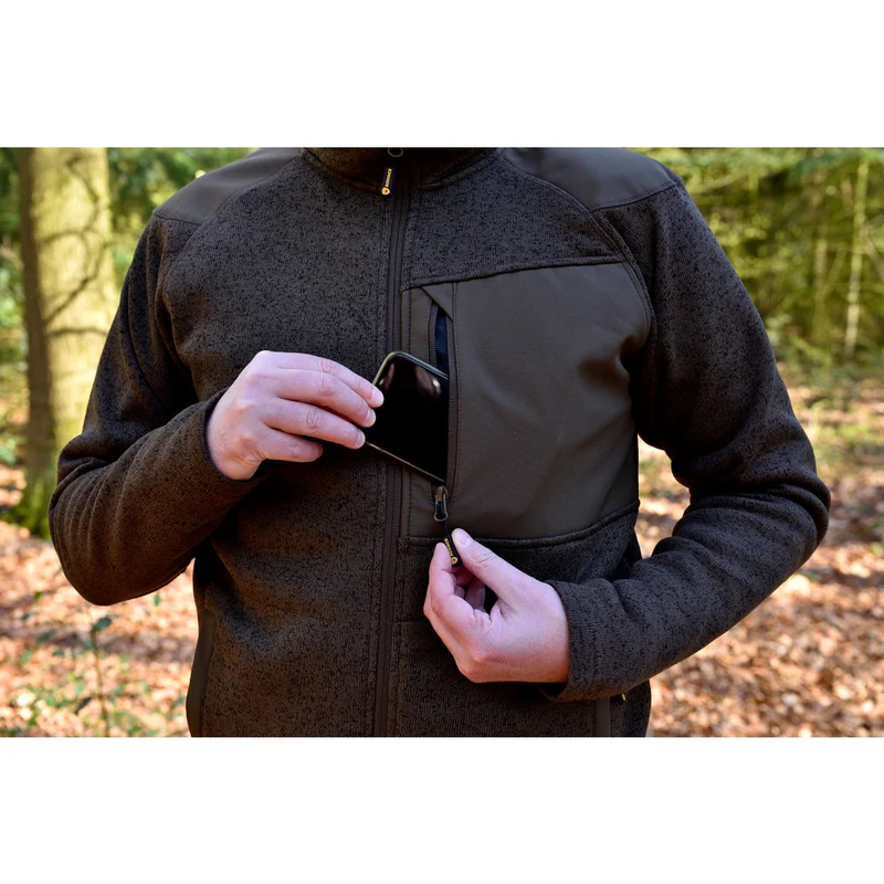 Forro polar repelente de insectos Rovince Coarse Men, cortavientos en parte frontal, transpirable en la espalda, insertos de tejido softshell elástico