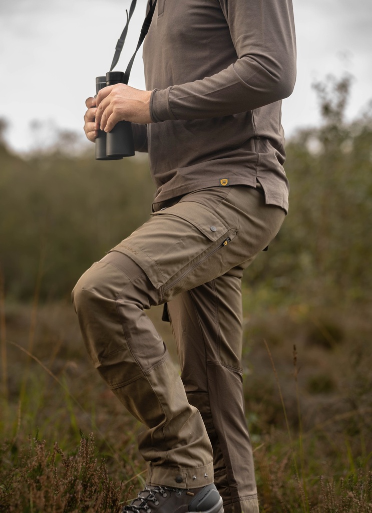 Pantalones repelentes de insectos Rovince Flexline Men, multibolsillos con partes elásticas, ventilación y UPF50+