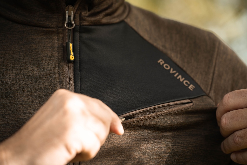 Jersey polar técnico supersuave Rovince Ergoline con media cremallera y cuello alto, repelente de insectos, NEN-8333, ES-17487