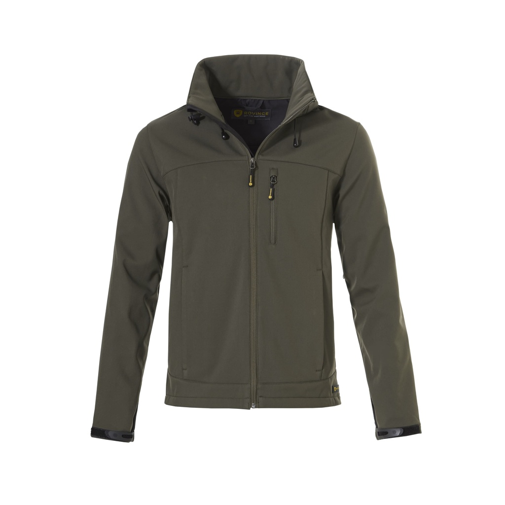 Chaqueta Softshell Rovince Ergoline para hombre, revestimiento anti-insectos, dos bolsillos laterales, un bolsillo en el pecho y un bolsillo interior con cremallera, NEN-8333, EN-17487