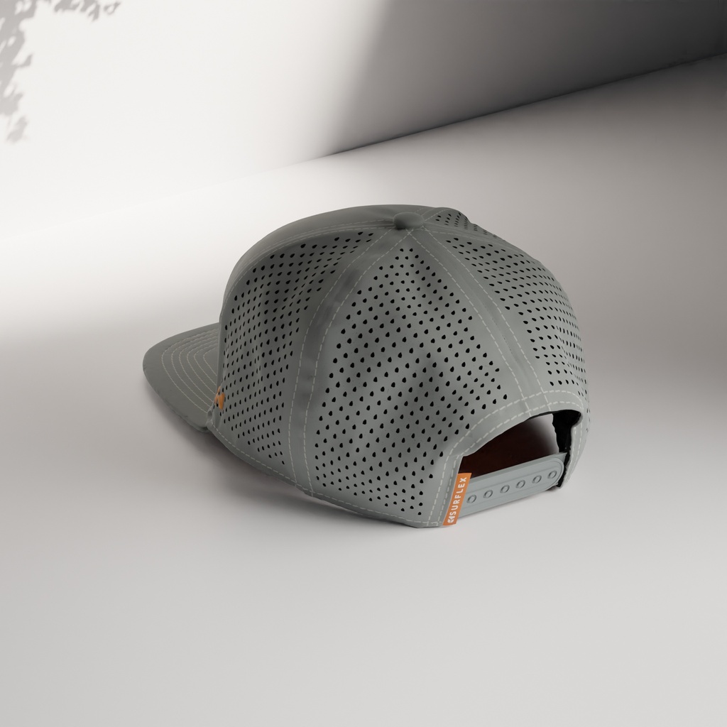 Gorra de seguridad premium Surflex American, protección solar, foam interior de absorción de sudor, visera de 7 cm, verde oliva