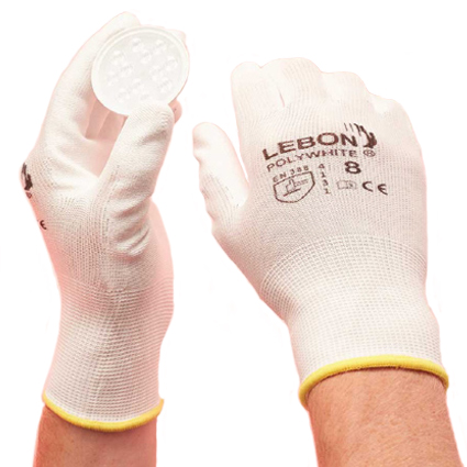 Guante nylon con poliuretano blanco LEBON Polywhite