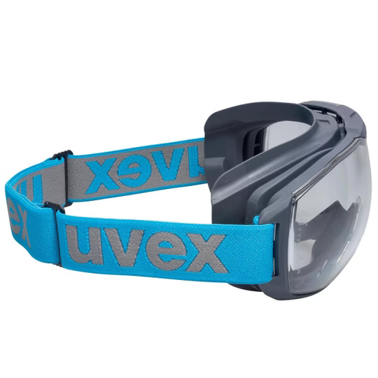 Gafa panorámica Uvex Megasonic antiempañante y antirayado permanente, huecos para patillas para máxima comodidad con gafas graduadas
