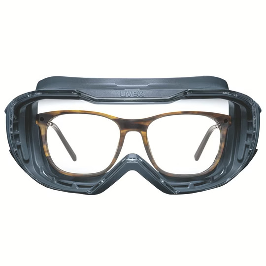 Gafa panorámica Uvex Megasonic antiempañante y antirayado permanente, huecos para patillas para máxima comodidad con gafas graduadas