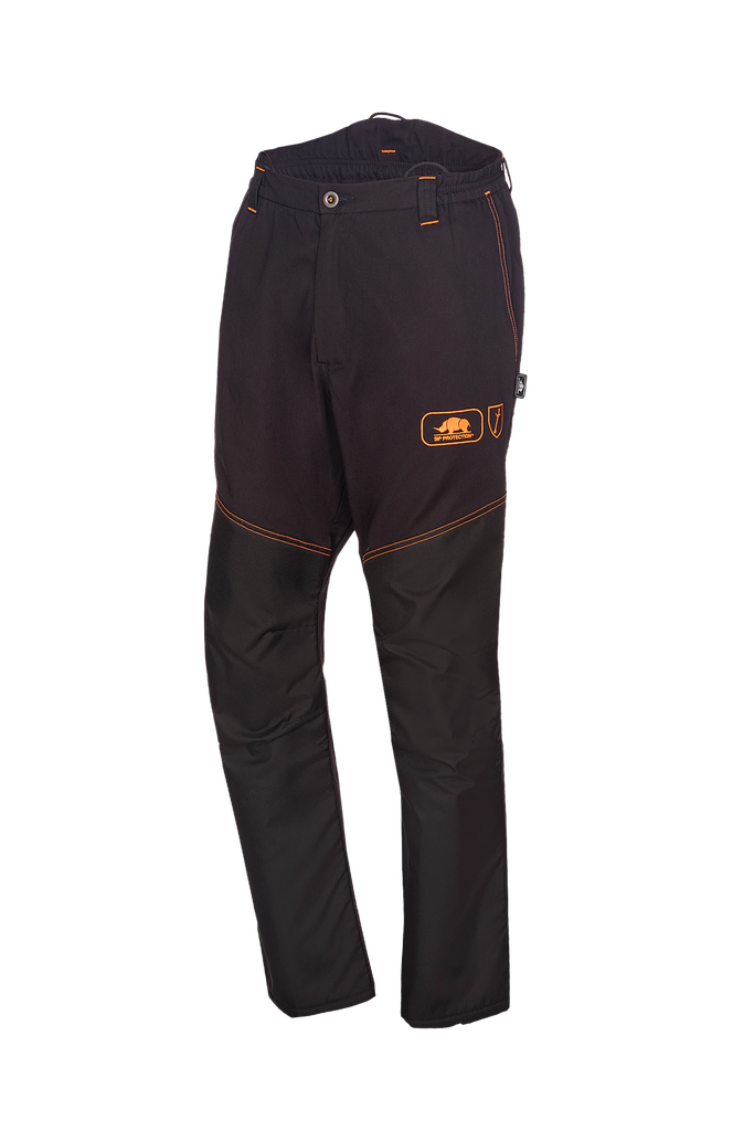 Pantalones Sip 1RB8 de desbroce ligeros con protección contra las proyecciones gracias al acolchado fijo resistente a los impactos. Fácil de limpiar gracias al refuerzo frontal Siopor® impermeable y transpirable