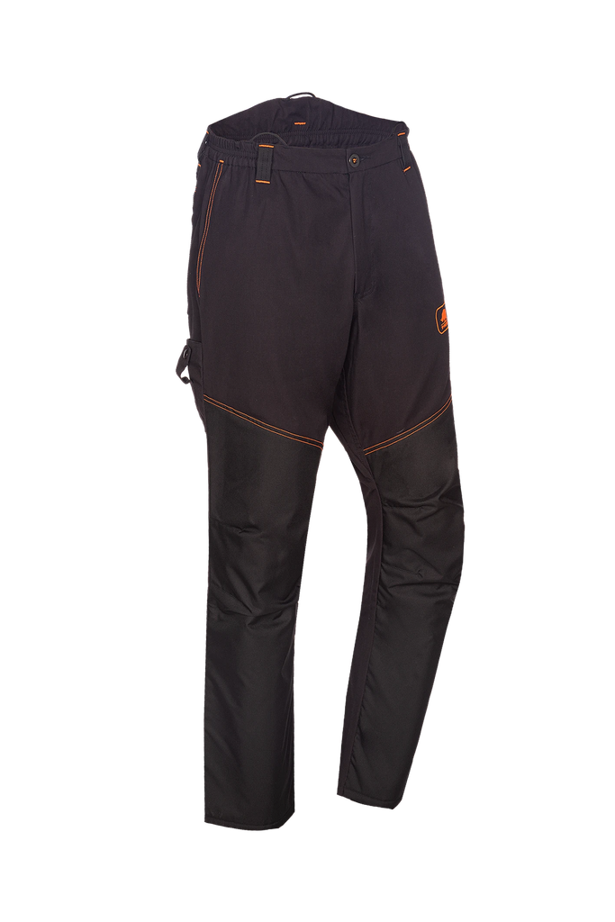 Pantalones Sip 1RB8 de desbroce ligeros con protección contra las proyecciones gracias al acolchado fijo resistente a los impactos. Fácil de limpiar gracias al refuerzo frontal Siopor® impermeable y transpirable