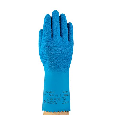 Guante látex doble caucho natural ANSELL Alphatec 62-401