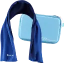 Toalla refrescante evaporativa Inuteq BODY COOLING TOWEL+, tecnología QCK, refrescante cuando está húmeda, uso como toalla estándar en seco. Estuche incluido.