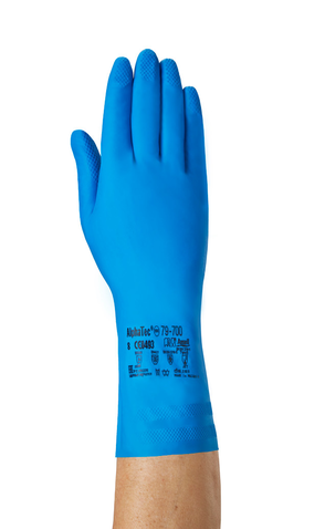 ​​​​​​Guante nitrilo ANSELL Alphatec 79-700 Virtex, ligero con forro Aquadri