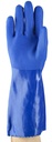 ​​​​​​Guante de pvc azul Ansell Edge 14-663, 36 cm.