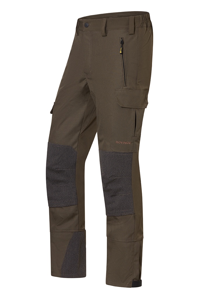 Pantalones Rovince Thornline de Cordura y Kevlar extra resistentes, repelentes de insectos (NEN-8333 y EN-17487), parte trasera elástica, cremalleras de ventilación, polaina integrada y múltiples bolsillos