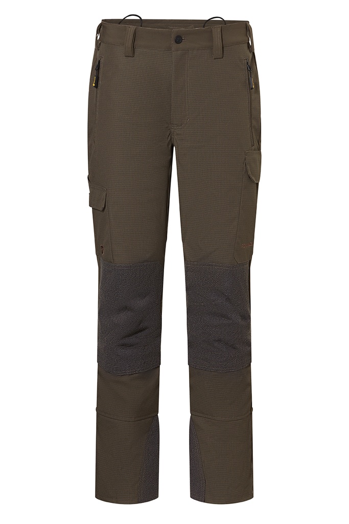 Pantalones Rovince Thornline de Cordura y Kevlar extra resistentes, repelentes de insectos (NEN-8333 y EN-17487), parte trasera elástica, cremalleras de ventilación, polaina integrada y múltiples bolsillos