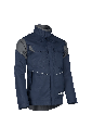 Cazadora de trabajo Sioen Sedna,  ignífuga y antiestática, soldadura clase 2, protección arco eléctrico APC2 - ELIM 25 cal/cm², 450 gr/m², cierre cremallera bajo solapa, azul marino/gris antracita