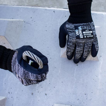 Guantes de látex con pulgar recubierto Wonder Grip WG-333 Rock & Stone