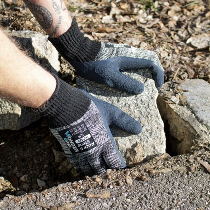 Guantes de látex con pulgar recubierto Wonder Grip WG-333 Rock & Stone