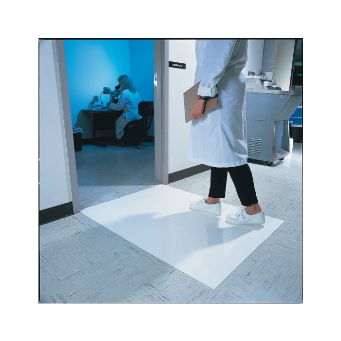 Alfombra industrial azul WEARWELL Clean Room Mat 46x114cm