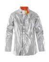  Jaqueta de aramida aluminizada Coval V3KA, amb velcro i botons a pressió coberts amb solapa, EN ISO 11612:2015 A1+A2 B1 C3 D3 E2 F1