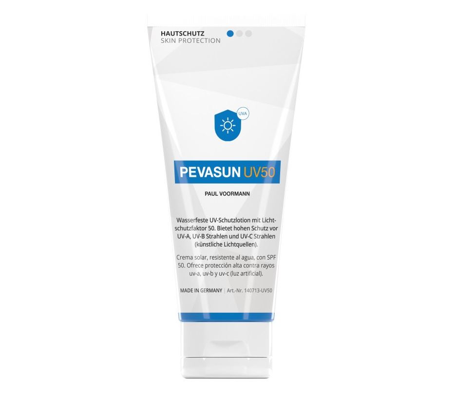 Crema de protección solar Pevasun UV50+ / UV-B / UV-C tubo 100 ml