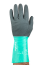 Ansell Alphatec 58-128 glove, chemical protection with maximum dexterity, ergonomics certificate, elastic nitrile grip technology on an open weave textile support, 28 cm.