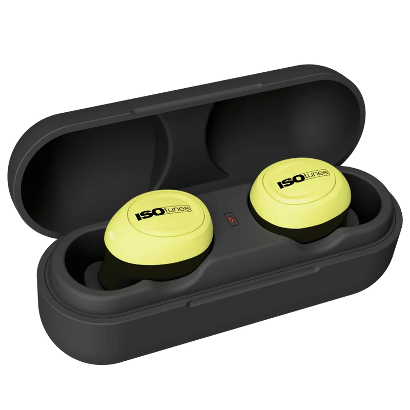ISOtunes FREE 2.0, tapones de protección EN352 con Bluetooth, sin cordón, IP45, batería de 7 horas, y estuche de carga