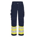 Pantalón femenino ignífugo inherente Tranemo 582881 alta visibilidad clase 1, tejido ligero Tera TX 260 gr, multibolsillos, triple costura, 50 lavados según EN15797