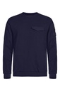 Sudadera ignífuga inherente Tranemo 598589, arco eléctrico EBT: 11,0 cal/cm², 50% algodón reciclado, bolsillo con solapa en pecho, bolsillo para lápices en manga izquierda. Sin PFAS
