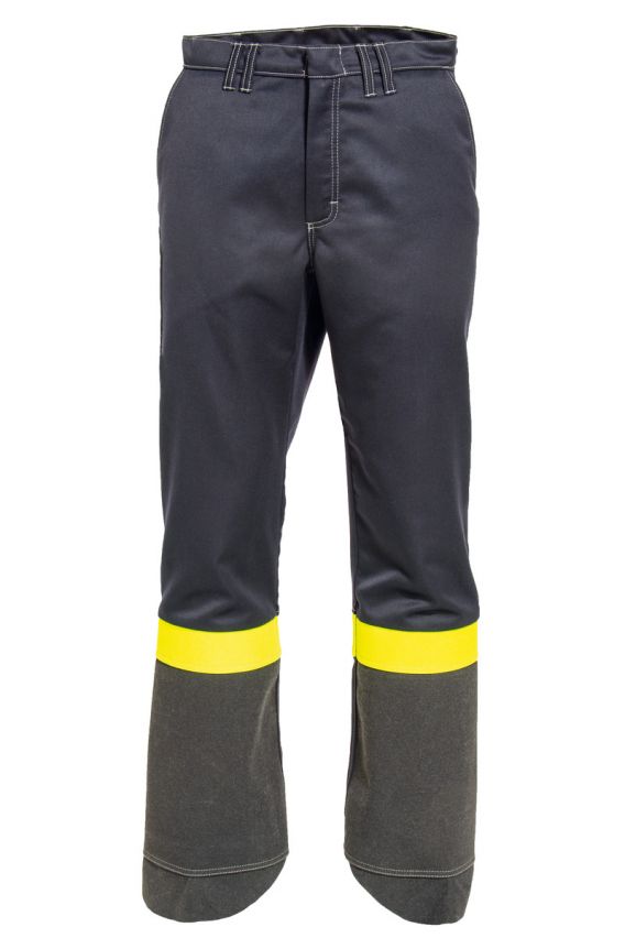 Pantalón ignífugo inherente de protección frente al zinc y productos químicos, Tranemo Apex 662383, refuerzo en parte frontal y protección del calzado