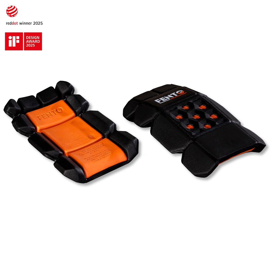 Rodilleras Fento Pocket M2 para uso en bolsillos de pantalones, con zonas flexibles, más resistentes a pinchazos gracias a su capa de tejido ArmorTech™