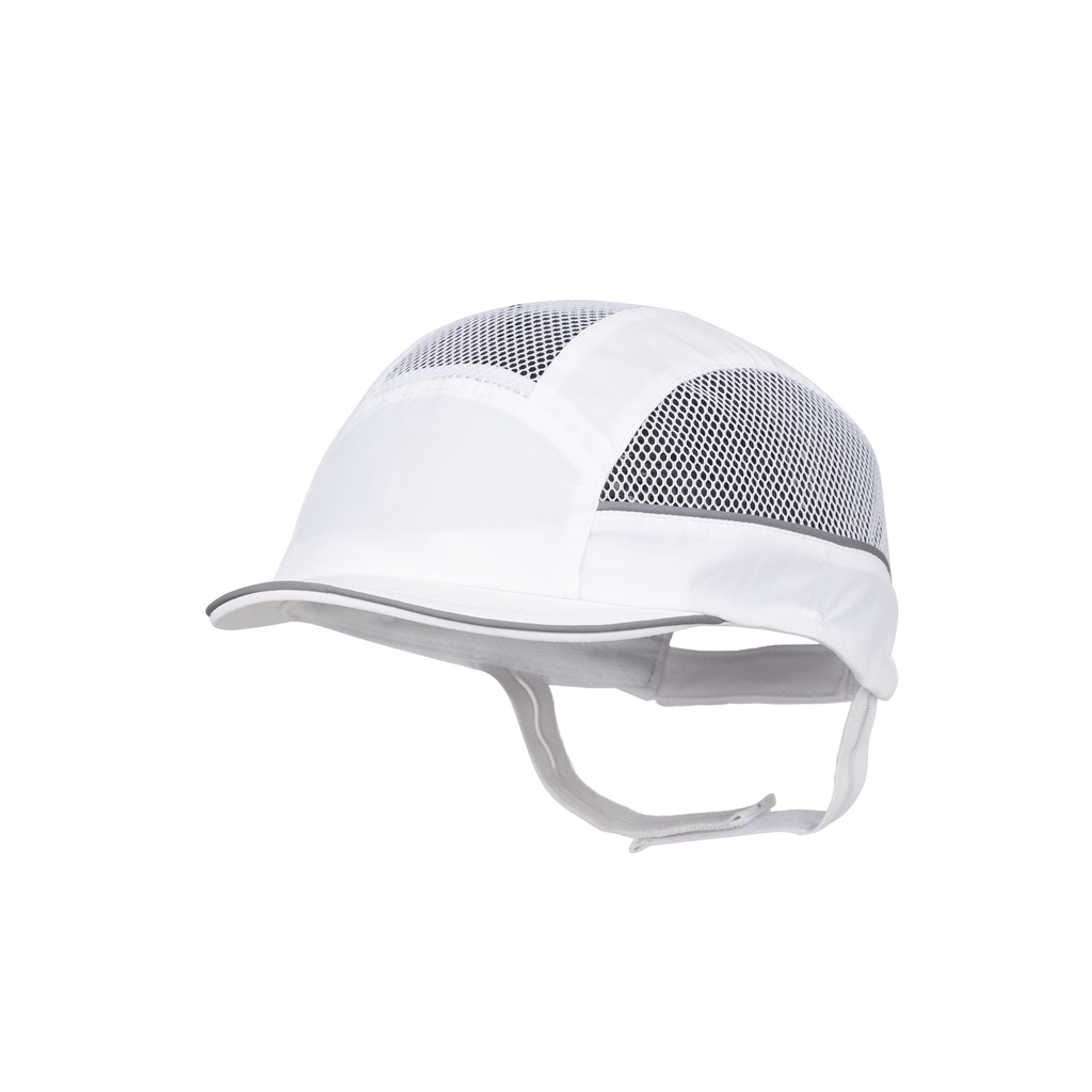 Gorra de seguretat Surflex AIR STREAM, molt lleugera i ventilada, banda elàstica per a subjecció i bandes reflectores