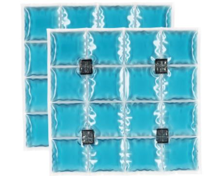 Insertos de refrigeración Inuteq PAC de origen biológico para chaleco BodyCool Pro Neoprene, temperatura constante de 15º C. Pack de 2