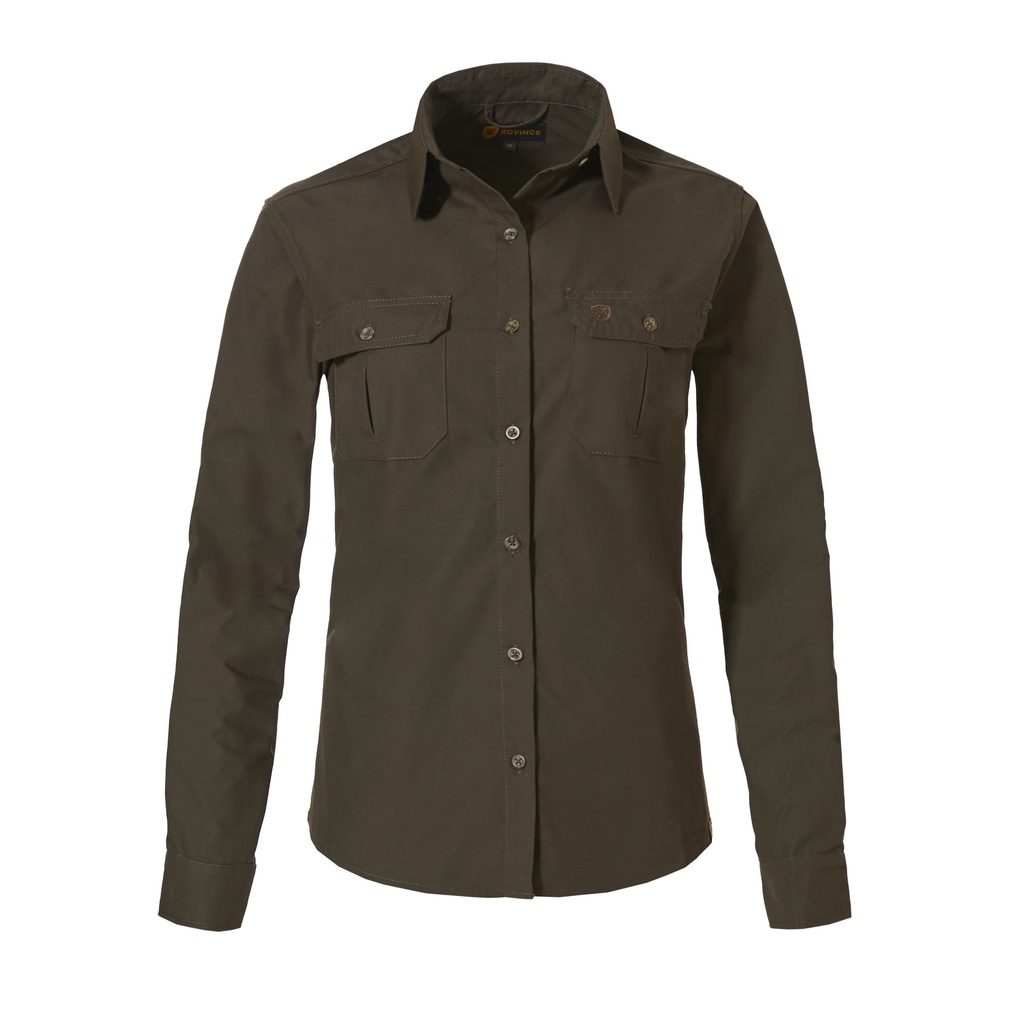 Camisa Rovince Ergoline para mujer, con dos bolsillos en el pecho con solapa, repelente de insectos (NEN-8333 y EN-17487) y UPF40+