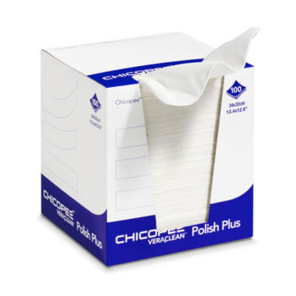 Paños limpieza Chicopee Veraclean Polish Plus caja 800 paños 34x32 cm. para tareas de pulido.