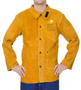 ​Jaqueta de soldador Weldas Golden Brown amb esquena en teixit retardant de la flama
