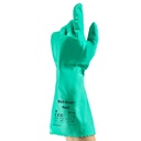 Guant Ansell Alphatec 39-122 nitril rugós verd sobre cotó, 31 cm.