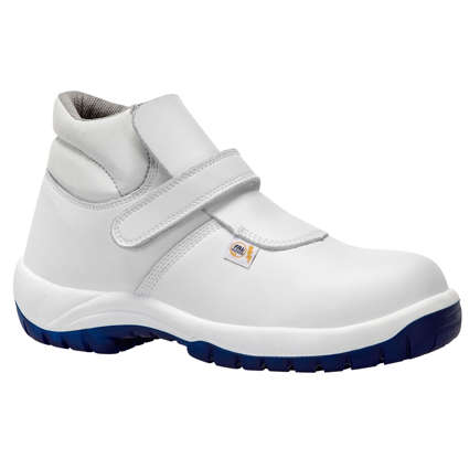 Bota de microfibra blanca cierre velcro