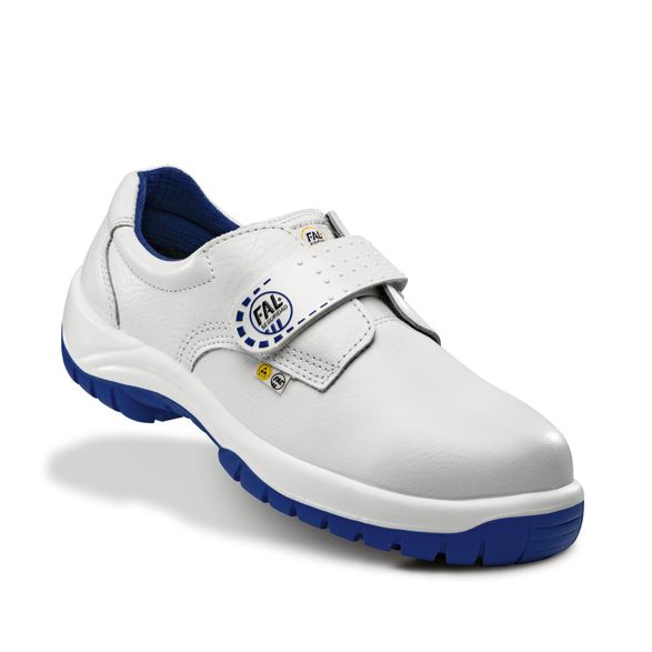 Zapato Omega de piel flor blanca