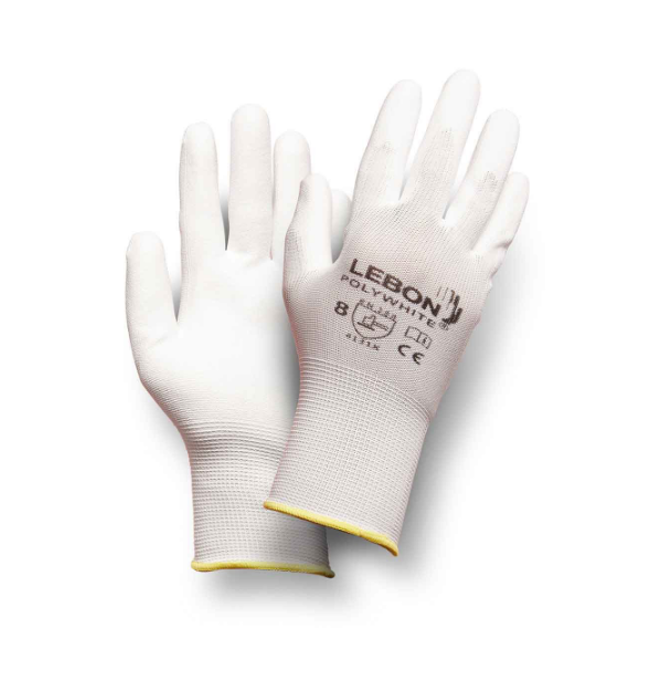 Guante nylon con poliuretano blanco LEBON Polywhite