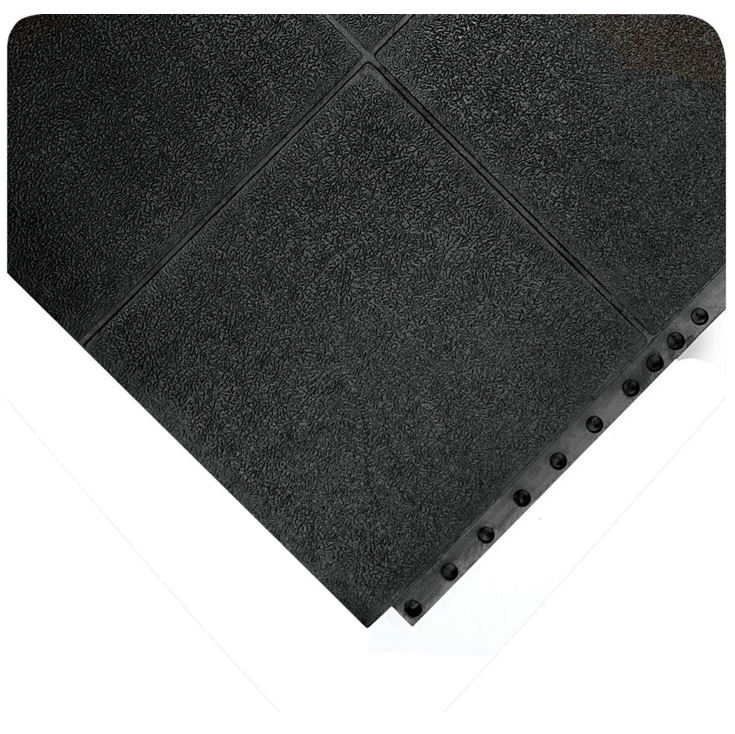 Alfombra antifatiga conectable Wearwell 570 Seven, 91x91 cm, lisa, resistente a grasas.