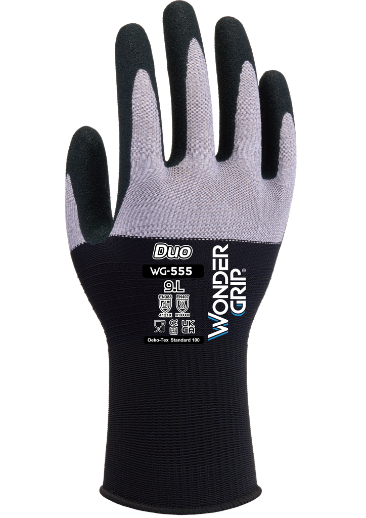 ​​​Guante espuma de nitrilo sobre microfibra y nylon Wonder Grip WG-555